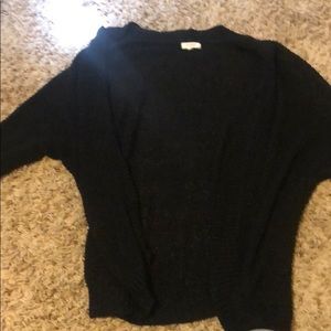 Black half sleeve cardigan